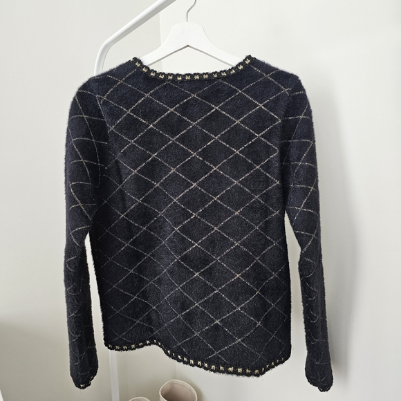 The Argyle Cardigan And Mini Skirt Set - Picture 7 of 9